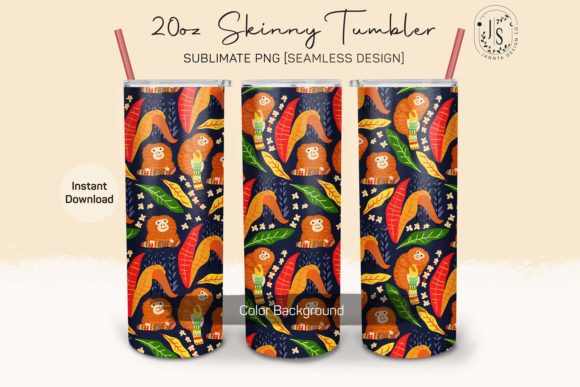 Download Tropical Monkey 20oz Tumbler Sublimation - Premium Resources