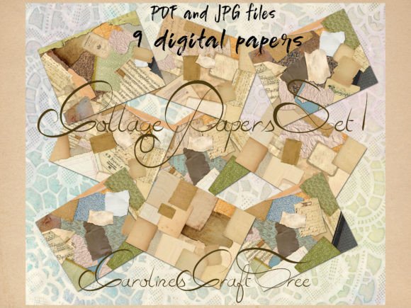 Download Collage Paper Set 1 - Collage paper set Collection